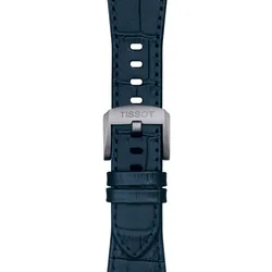 Tissot T852.047.701 Uhrenarmband Leder Dunkelblau für PRX Modelle