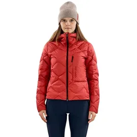 The Mountain Studio Damen Ultralight Down Hoodie Jacke (Größe S, rot)