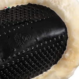 Acavallo Gel Pad Massage mit Schaffellrand Einheitsgröße Transparent
