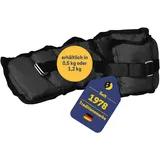 BEST SPORTING Gewichtsmanschetten 2er Set I 1,2kg I Gewichte für Beine und Arme beim Fitness, Joggen, Ausdauer, Krafttraining I Verstellbar mit praktischen Klettverschlüssen