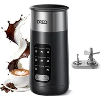 Dreo Milchaufschäumer, 8-in-1 Elektrischer Aufschäumer, 255.1 g/270ml, schwarz