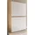 inn.furn Mehrzweck Schuhschrank 105 x 175 x 37 cm Weiß/Eiche