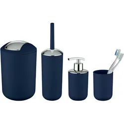 WENKO Bad-Accessoire-Set Mod. Brasil Dunkelblau 4-teilig