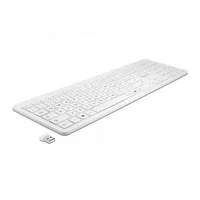 Delock 12014 Tastatur 2,4 GHz kabellos weiß