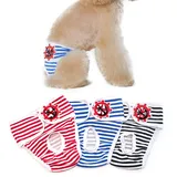 Läufigkeitshose für Hündinnen Waschbare Hundewindeln für Hündinnen Wiederverwendbar Hundewindeln mit Großer Saugfähigkeit Damenbinden Höschen für Hündinnen Hundehöschen Läufigkeit Waschbar 3 Stück M