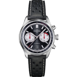 Davosa Pilot Newton Pilot Rally Chronograph Limited Edition 161.536.55 - schwarz,weiße Ziernaht - 44mm
