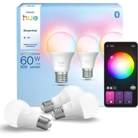 Philips Hue Essential White & Color Ambiance E27 806 lm 8 W 3 St.