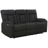 Femo Sofa 3-Sitzer FM-3215, Anthrazit Mikrofaser - 1-motorig mit elektrischer Relaxfunktion