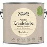 Wandfarbe Kreidefarbe Schöner Wohnen Leichtes Hellbeige 2,5L + Farbroller-Set