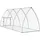 vidaXL Hasenstall 300x105x120 cm Silbern
