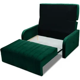 e-meubles Innovatives Schlafsofa mit Schlaf-funktion, Sofa mit Stauraum, wandelbarer Sessel, elegantes Design – montana 120 Grau, – Kronos 22)
