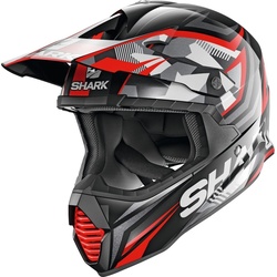 Shark Varial Replica Tixier Motocross Helm, schwarz-rot, Größe 2XL für Männer