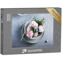 puzzleYOU Puzzle Eis mit Blaubeeren, Brombeeren und Rosmarin, 2000 Puzzleteile, puzzleYOU-Kollektionen Essen und Trinken