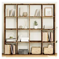 vidaXL Bücherregal Altholz-Optik 137,5 x 29 x 137,5 cm Braun