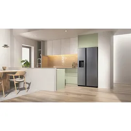 Samsung RS70F66KBTEF Side-by-Side (634 l, B, 1780 mm hoch, Edelstahl Look)