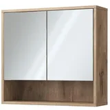 Vicco Badspiegelschrank Eliza, Viking Oak, 70 x 65 cm mit 2 Türen