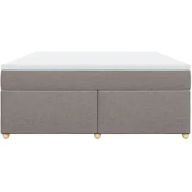 vidaXL Boxspringbett 180 x 200 cm Taupe