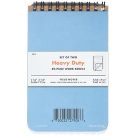 Field Notes Pros, Heft – Block, Robustes Notizbuch, 2er-Pack