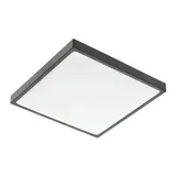 Gtv 24W LED Deckenleuchte 30x30 cm eckig Aluminium schwarz