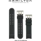 Hamilton - Khaki Navy Band-set Kautschuk-blau-22/22 H691.776.105 - blau