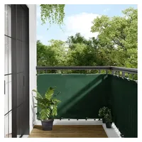 vidaXL Balkon-Sichtschutz Dunkelgrün 90x800 cm 100 % Polyester-Oxford