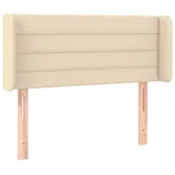 vidaXL Kopfteil mit Ohren Creme 83x16x78/88 cm Stoff