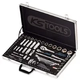 KS Tools 1/4"+1/2" CHROMEplus Steckschlüssel-Satz 102-tlg.