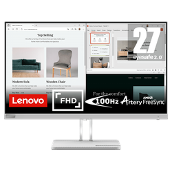 LENOVO L27e-40 27 Zoll Full-HD Monitor (6 ms Reaktionszeit