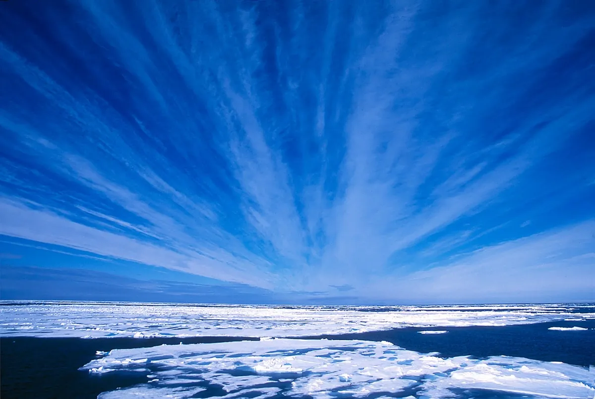 PAPERMOON Fototapete "Arktischer Himmel" Tapeten Gr. B/L: 4,0 m x 2,6 m, Rollen: 1 St., bunt Fototapeten