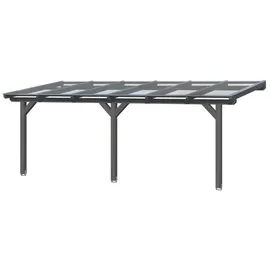 SKANHOLZ Terrassenüberdachung Bormio 648 x 400 cm schiefergrau
