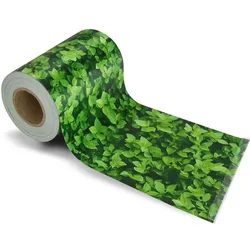KARAT Sichtschutzstreifen PVC - für Gittermatten-Zäune - Effektiver Sichtschutz - 19 x 3500 cm / Buchsbaum