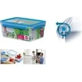Emsa Frischhaltedose CLIP & CLOSE 11,1 cm hoch transparent 5,4 l, blau