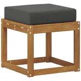 vidaXL Hocker Bank 43 x 43 x 37 cm Natur/Anthrazit