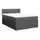 vidaXL Boxspringbett 140 x 200 cm Dunkelgrau