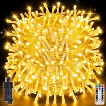 Ollny Lichterkette 100M 800 LEDs Weihnachtslichtkette IP44 Wasserdicht mit Fernbedienung Timer, 8 Modi Partydekoration für Weihnachten Hochzeit