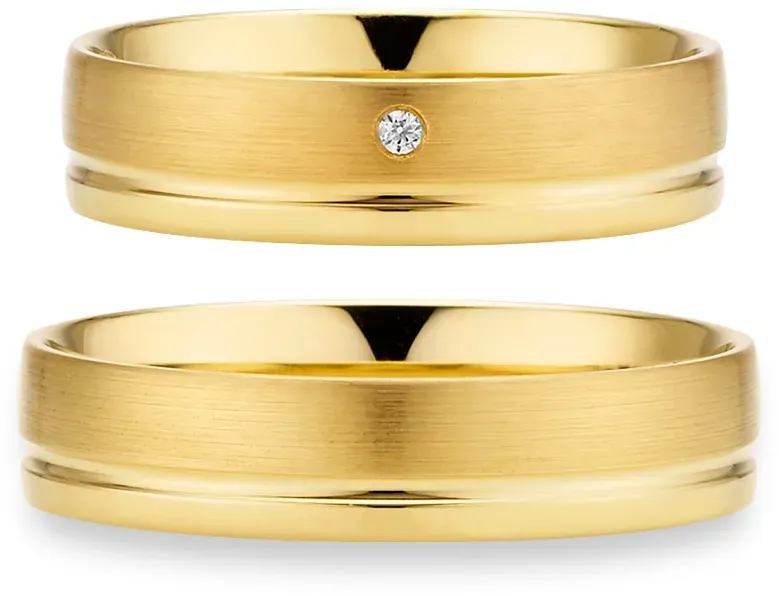 Trauring PHÖNIX "Schmuck Partnerring Ehering Verlobungsring Freundschaftsring" Gr. 60, gelbgoldfarben, Fingerringe, Damen, 60, 0,01 SI = kleine Einschlüsse mit Brillant, Silber 925 (Sterlingsilber), 6mm, Made in Germany - wahlweise mit oder ohne Brillant