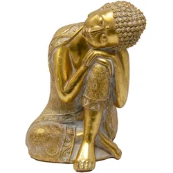 Schlafende Buddha Figur aus Polyresin - Thai Buddha Deko