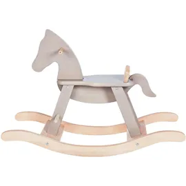 Pinolino Schaukelpferd mit Ring, grau/natur