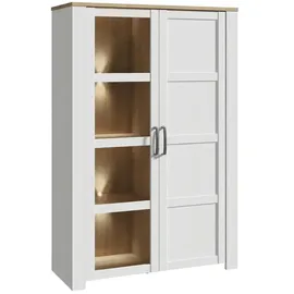 Forte Highboard Bohol 106,4 x 160,6 x 42 cm Riviera Eiche / Sibiu Lärche hell