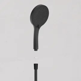 Schütte Capri Duschstange und Handbrause Schwarz 64296