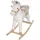 roba Schaukeleinhorn gepolstert Zaumzeug in grau/gold, 63x31x73 cm, ab 24 Monate