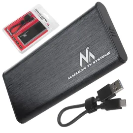 Maclean Brackets Maclean MCE443 NVMe SATA SSD M.2 Gehäuse NVMe (PCIe), NGFF (SATA) Unterstützt USB 3.1 2230/2240/2260/2280 USAP Kompatibel mit PC und Mac Aluminium Plug&Play Schwarz