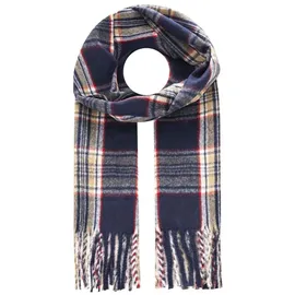 Zwillingsherz Schal in Dunkelblau