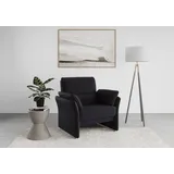 DOMO collection Sessel Pina Mikrofaser 99 x 95 x 88 cm Dunkelblau