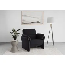 DOMO collection Sessel Pina Mikrofaser 99 x 95 x 88 cm Dunkelblau
