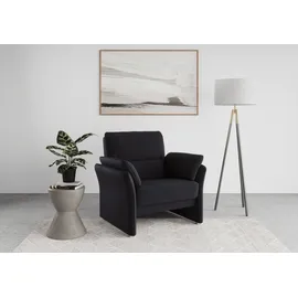 DOMO collection Sessel Pina Mikrofaser 99 x 95 x 88 cm Dunkelblau