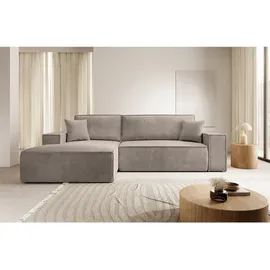 Selsey Ecksofa Mit Schlaffunktion Pflegeleicht Polyurethanschaum L Form Links Farese Beige Cordoptik