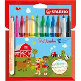 Stabilo Trio Jumbo Filzstifte farbsortiert, 1 St.