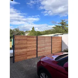 Delta Sichtschutzelement 180 x 180 cm natur Holz