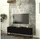 [en.casa] Verpsboga TV-Lowboard 135 x 46,5 x 31,5 cm Schwarz Metall/Spanplatte